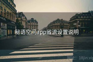 秘语空间app省流设置说明