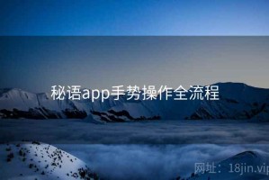 秘语app手势操作全流程