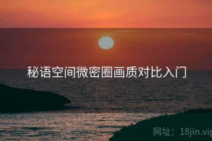秘语空间微密圈画质对比入门