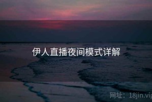 伊人直播夜间模式详解